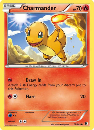 Charmander - Boundaries Crossed - Reverse Holofoil - Lightly Played (LP)