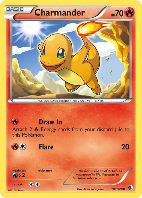 Charmander - Boundaries Crossed - Reverse Holofoil - Lightly Played (LP)