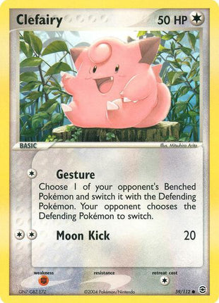 Clefairy - FireRed and LeafGreen - Reverse Holofoil - Heavily Played (HP)