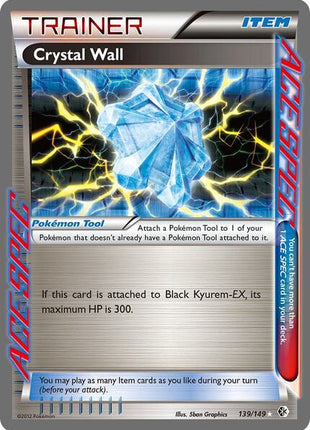 Crystal Wall - Boundaries Crossed - Holofoil - Heavily Played (HP)