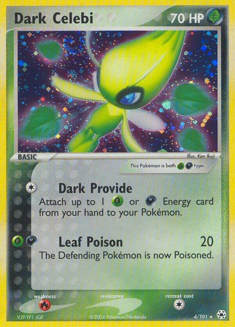 Dark Celebi - Hidden Legends - Holofoil - Damaged
