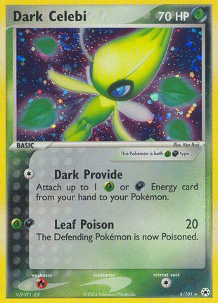 Dark Celebi - EX Hidden Legends - Holofoil - Heavily Played (HP)