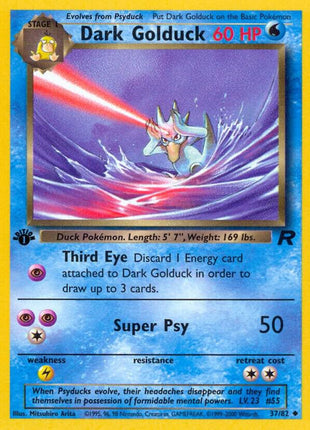 Dark Golduck - Team Rocket - 1st Edition - Moderately Played (MP)