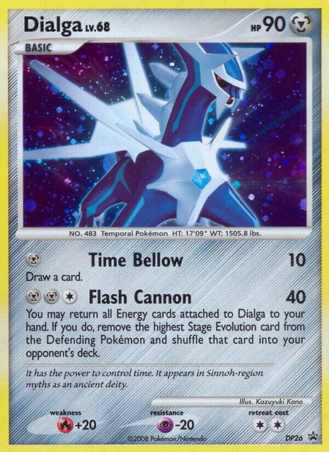Dialga - DP26 - Diamond and Pearl Promos - Holofoil - Moderately Played (MP)