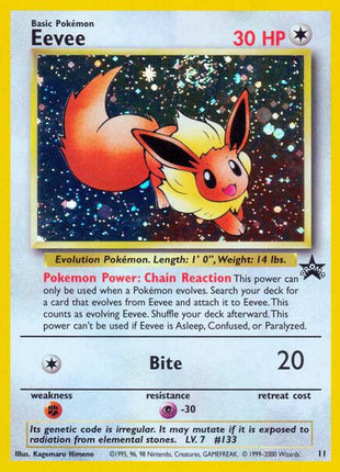 Eevee - WoTC Promo - Holofoil - Moderately Played (MP)