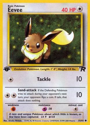 Eevee - Team Rocket - Unlimited - Near Mint (NM)