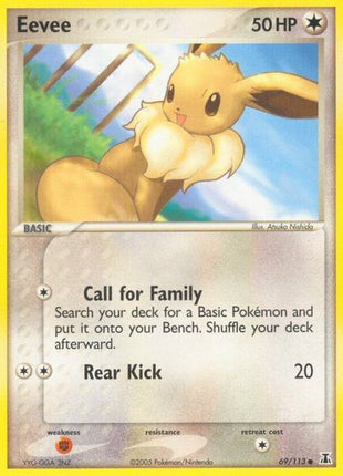 Eevee - 069/113 - EX Delta Species - Moderately Played (MP)