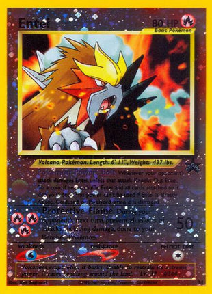 Entei - WoTC Promo - Reverse Holofoil - Damaged