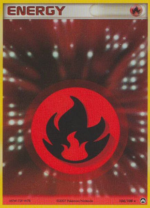 Fire Energy - Power Keepers - Holofoil - Moderately Played (MP)