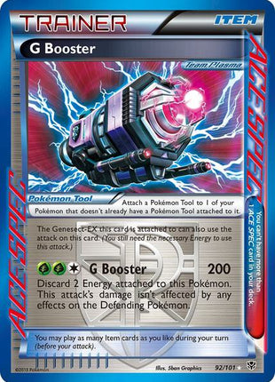 G Booster (Team Plasma) - Plasma Blast - Holofoil - Heavily Played (HP)