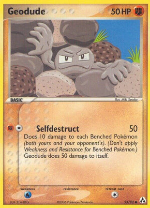 Geodude - Legend Maker - Reverse Holofoil - Moderately Played (MP)