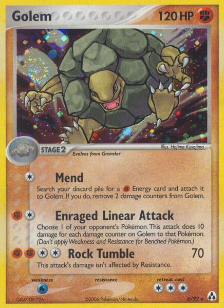 Golem - EX Legend Maker - Reverse Holofoil - Lightly Played (LP)