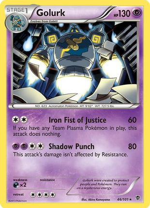 Golurk - Plasma Blast - Holofoil - Near Mint (NM)