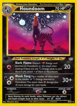 Houndoom - Neo Revelation - Unlimited Holofoil - Damaged