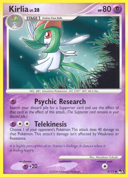 Kirlia - POP Series 7 - Holofoil - Heavily Played (HP)