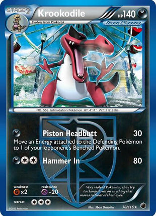 Krookodile (Team Plasma) - Plasma Freeze - Near Mint (NM)
