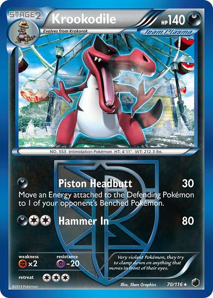 Krookodile (Team Plasma) - Plasma Freeze - Near Mint (NM)