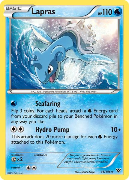 Lapras - XY Base Set - Holofoil - Lightly Played (LP)