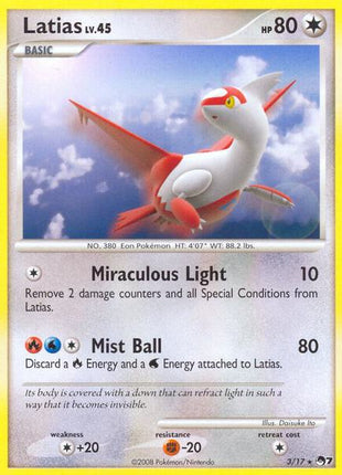 Latias - POP Series 7 - Holofoil - Moderately Played (MP)