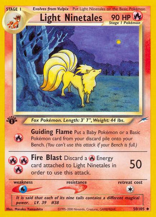 Light Ninetales - Neo Destiny - Unlimited - Lightly Played (LP)