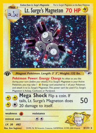 Lt. Surge's Magneton - Gym Heroes - Unlimited Holofoil - Lightly Played (LP)