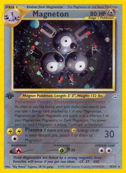 Magneton - Neo Revelation - Unlimited Holofoil - Damaged