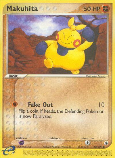 Makuhita - 58/109 - Ruby and Sapphire - Near Mint (NM)