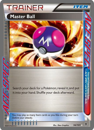 Master Ball - Plasma Blast - Holofoil - Moderately Played (MP)