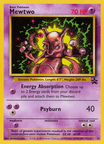 Mewtwo (14) - WoTC Promo - Lightly Played (LP)