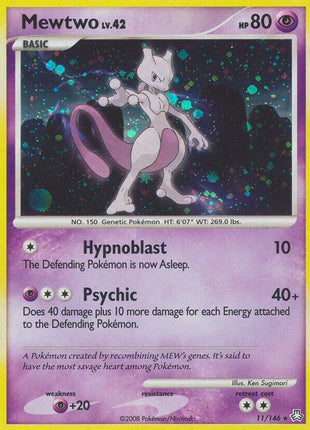 Mewtwo - Legends Awakened - Holofoil - Lightly Played (LP)