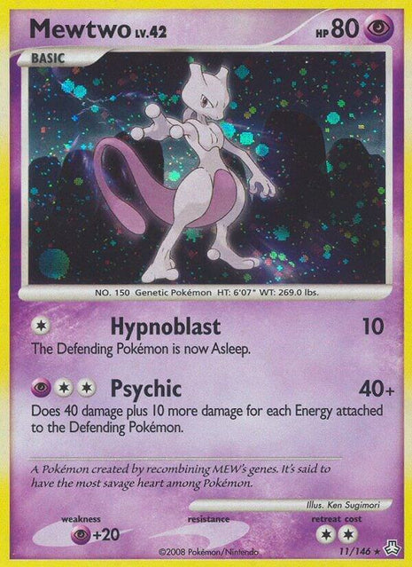 Mewtwo - Legends Awakened - Holofoil - Lightly Played (LP)