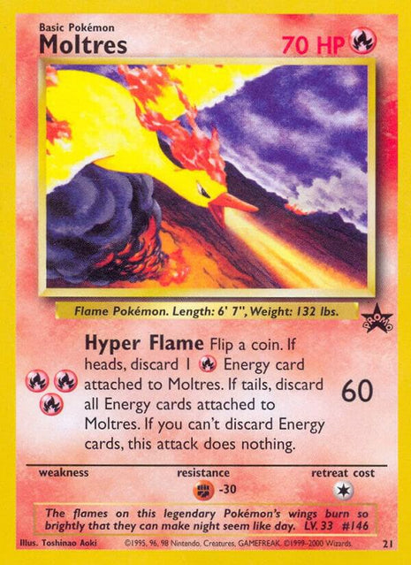 Moltres - WoTC Promo - Moderately Played (MP)