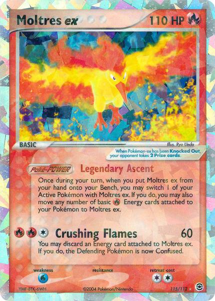 Moltres ex - EX FireRed and LeafGreen - Holofoil - Damaged