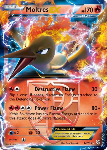 Moltres EX (Team Plasma) - Plasma Storm - Holofoil - Lightly Played (LP)