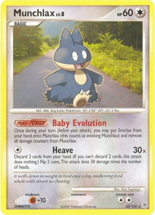 Munchlax - Diamond and Pearl - Lightly Played (LP)