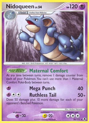 Nidoqueen - Rising Rivals - Reverse Holofoil - Moderately Played (MP)