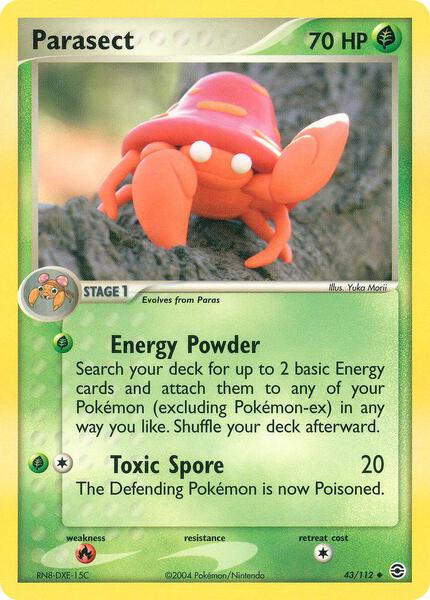 Parasect - EX FireRed and LeafGreen - Near Mint (NM)