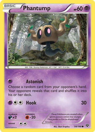 Phantump - XY Base Set - Reverse Holofoil - Lightly Played (LP)