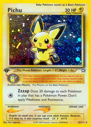 Pichu - Neo Genesis - Unlimited Holofoil - Heavily Played (HP)