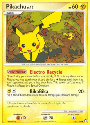 Pikachu - Mysterious Treasures - Near Mint (NM)