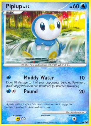 Piplup - Platinum - Reverse Holofoil - Moderately Played (MP)