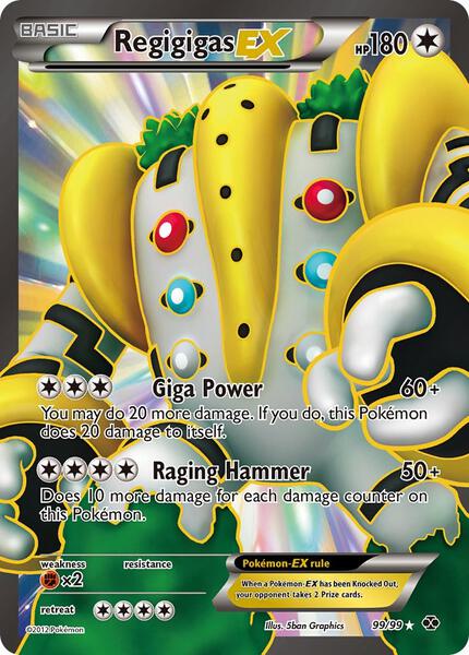 Regigigas EX (99 Full Art) - Next Destinies - Holofoil - Lightly Played (LP)