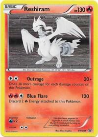 Reshiram - BW004 - Black and White Promos - Holofoil - Lightly Played (LP)