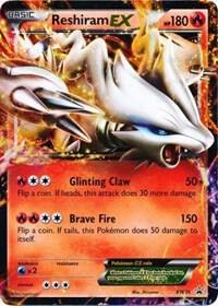 Reshiram EX - BW36 - Black and White Promos - Holofoil - Moderately Played (MP)
