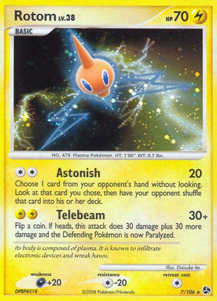 Rotom - Great Encounters - Holofoil - Moderately Played (MP)