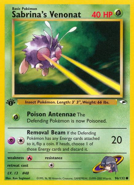 Sabrina's Venonat - Gym Heroes - 1st Edition - Lightly Played (LP)