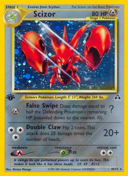 Scizor (10) - Neo Discovery - Unlimited Holofoil - Near Mint (NM)