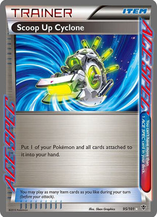 Scoop Up Cyclone - Plasma Blast - Holofoil - Moderately Played (MP)