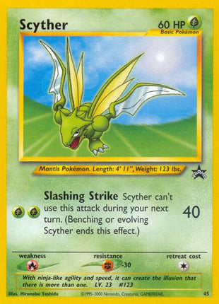 Scyther - WoTC Promo - Heavily Played (HP)