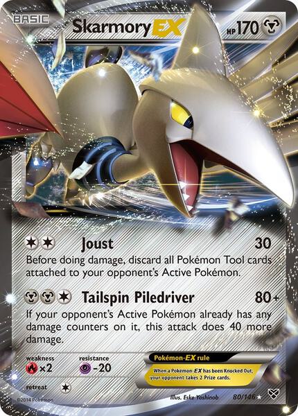 Skarmory EX - XY Base Set - Holofoil - Lightly Played (LP)